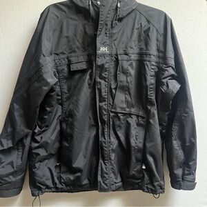 Helly Hansen Black Snowboard Ski Hooded Jacket XXL